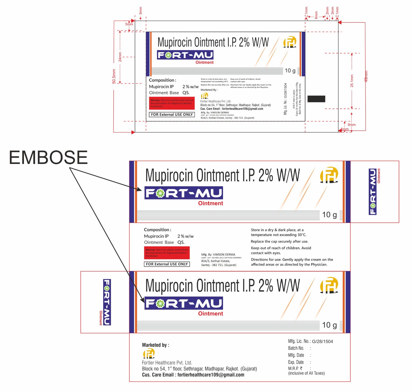 Mupirocin Ointment I.P. 2% W/W